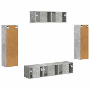 Televizní skříň 5 pcs Betonově šedá - obrázek 8