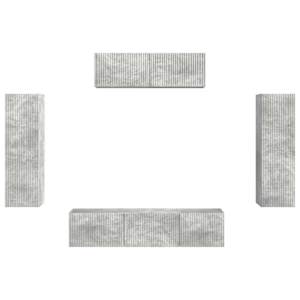 Televizní skříň 5 pcs Betonově šedá - obrázek 7