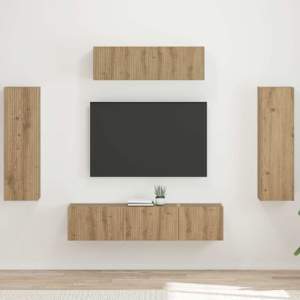 Televizní skříň 5 pcs Artisanový dub