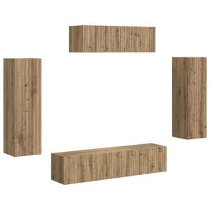 Televizní skříň 5 pcs Artisanový dub - obrázek 2