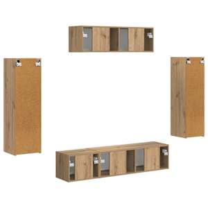 Televizní skříň 5 pcs Artisanový dub - obrázek 9