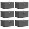 vidaXL Salvestuskarp 6 tk Mittekootud kangas 43 x 34 x 23 cm 33,6 L