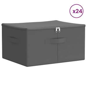 Úložná krabice 24 ks netkaný textil 43 x 34 x 23 cm 33,6 L - obrázek 3