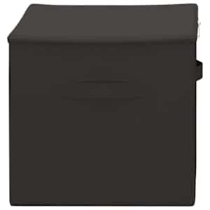Úložná krabice 2 pcs Antracitová 60 x 43 x 35 cm netkaný textil - obrázek 5