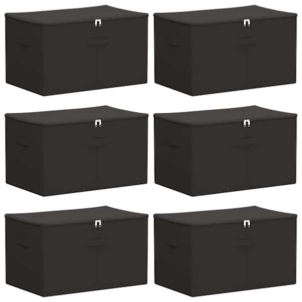 vidaXL Salvestuskarp 6 tk Mittekootud kangas 60 x 43 x 35 cm 90,3 L
