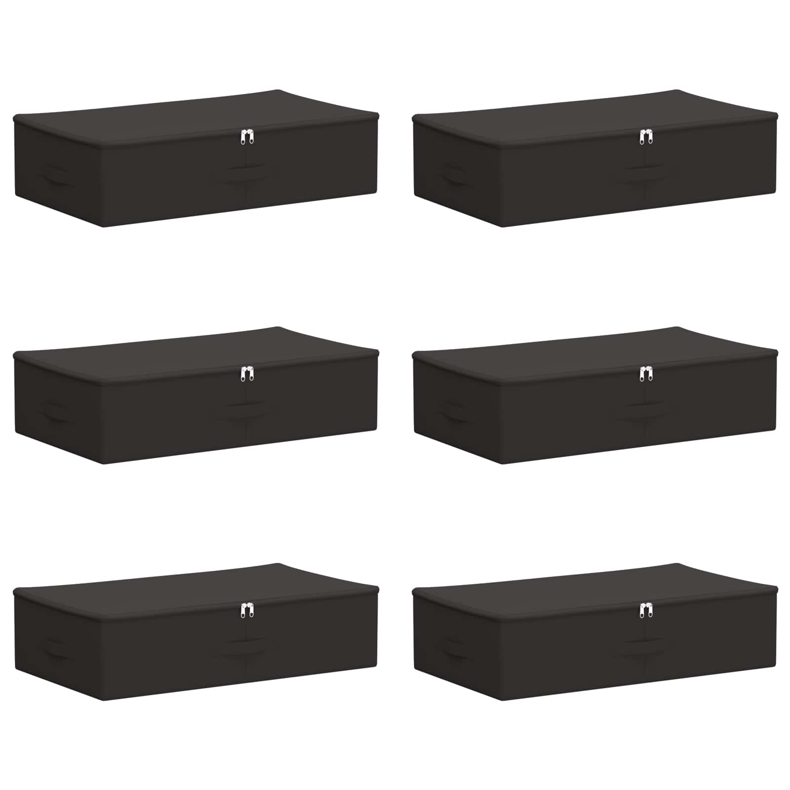 Opbergbox 6 pcs Antracietkleurig 70 x 40 x 18 cm Nonwoven stof image 2