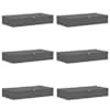 vidaXL Salvestuskarp 6 tk Mittekootud kangas 90 x 48 x 15 cm 64,8 L