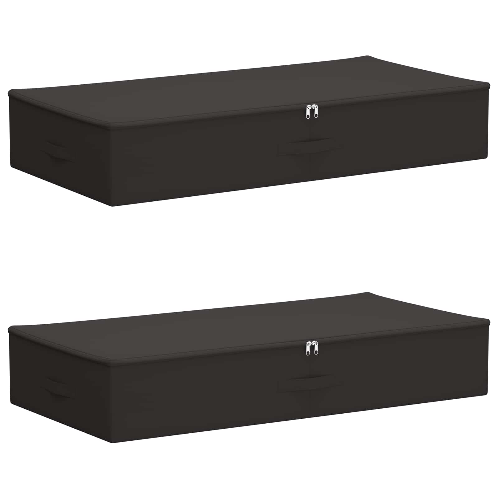 Opbergbox 2 pcs Antracietkleurig 100 x 50 x 18 cm Nonwoven stof image 2