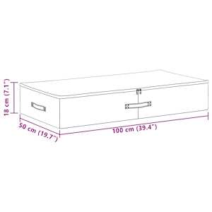 Úložná krabice 2 pcs Antracitová 100 x 50 x 18 cm - obrázek 11