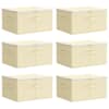 vidaXL Salvestuskarp 6 tk Mittekootud kangas 50 x 30 x 25 cm 37,5 L