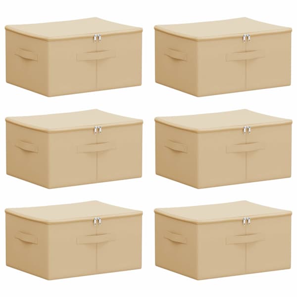 vidaXL Salvestuskarp 6 tk Mittekootud kangas 50 x 30 x 25 cm 37,5 L