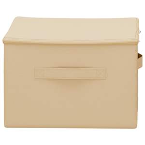 Úložná krabice 24 pcs Krémová 50 x 30 x 25 cm netkaný textil - obrázek 5