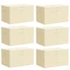 vidaXL Salvestuskarp 6 tk Mittekootud kangas 60 x 43 x 35 cm 90,3 L