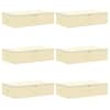 vidaXL Salvestuskarp 6 tk Mittekootud kangas 70 x 40 x 18 cm 50,4 L