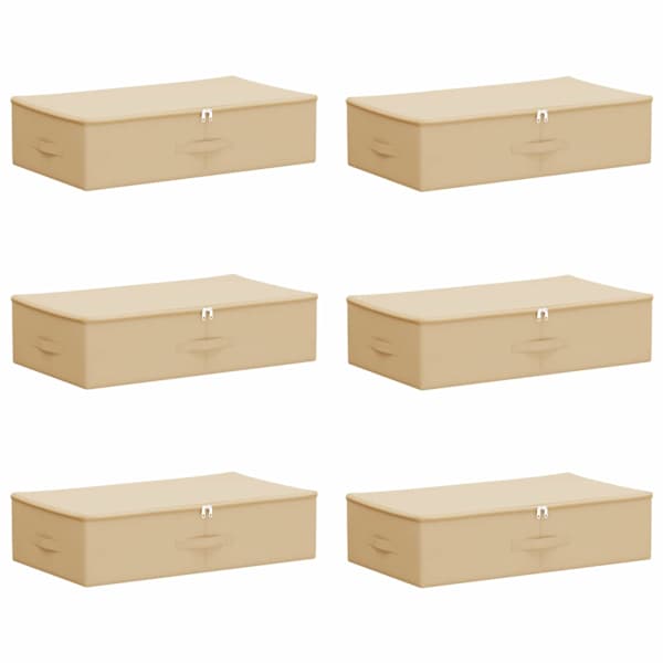 vidaXL Salvestuskarp 6 tk Mittekootud kangas 70 x 40 x 18 cm 50,4 L