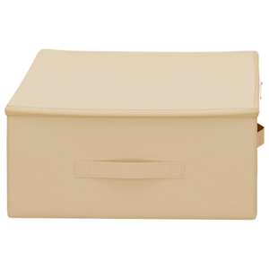 Úložná krabice 24 pcs Krémová 70 x 40 x 18 cm netkaný textil - obrázek 5