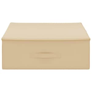 Úložná krabice 2 pcs Krémová 90 x 48 x 15 cm netkaný textil - obrázek 5