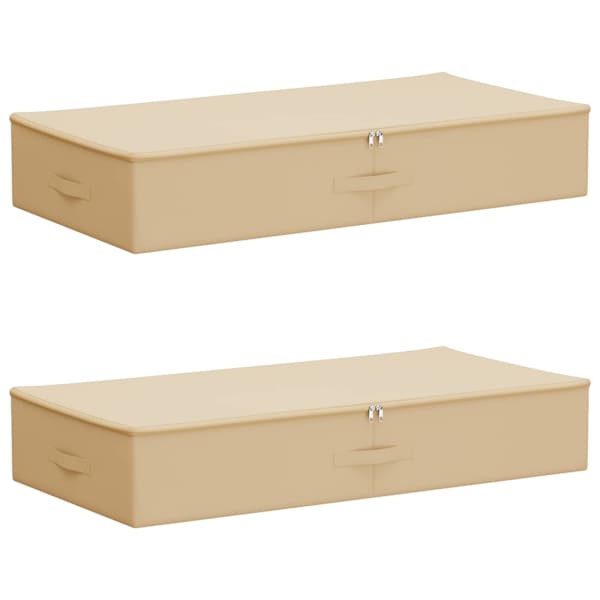 vidaXL Salvestuskarp 2 tk Mittekootud kangas 100 x 50 x 18 cm 90 l