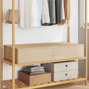 Shranjevalna škatla 6 pcs Krem 100 x 50 x 18 cm Netkano blago
