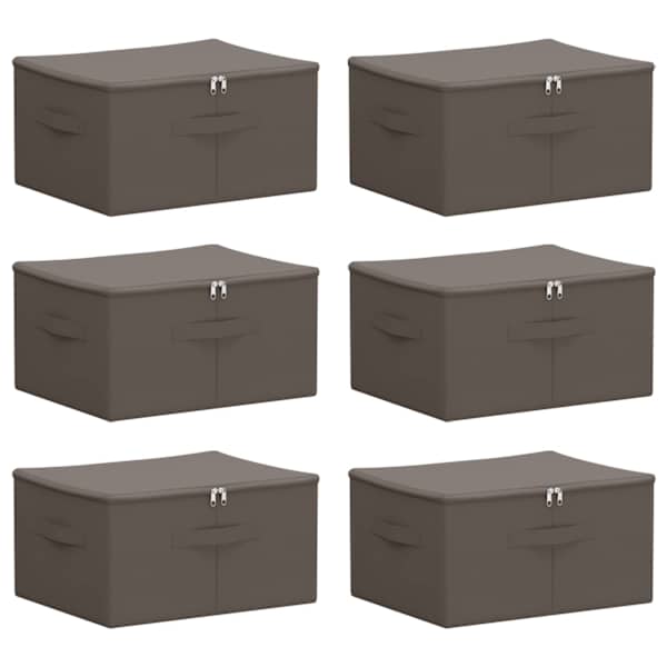 vidaXL Salvestuskarp 6 tk Mittekootud kangas 43 x 34 x 23 cm 33,6 L