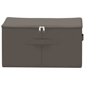Úložná krabice 24 pcs Šedá 43 x 34 x 23 cm netkaný textil - obrázek 4