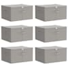 vidaXL Salvestuskarp 6 tk Mittekootud kangas 50 x 30 x 25 cm 37,5 L