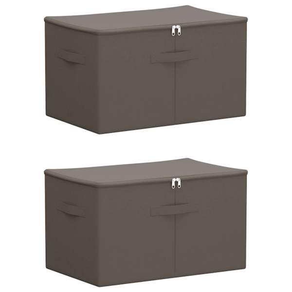 vidaXL Salvestuskarp 2 tk Mittekootud kangas 55 x 35 x 32 cm 61,6 L