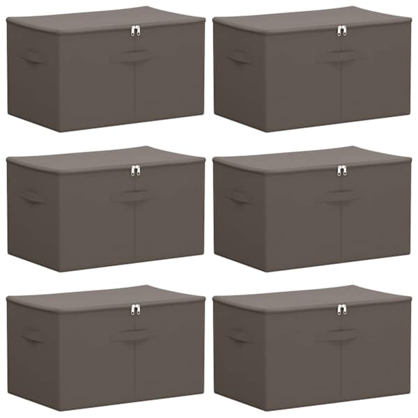 vidaXL Salvestuskarp 6 tk Mittekootud kangas 55 x 35 x 32 cm 61,6 L