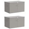 vidaXL Salvestuskarp 2 tk Mittekootud kangas 60 x 43 x 35 cm 90,3 L