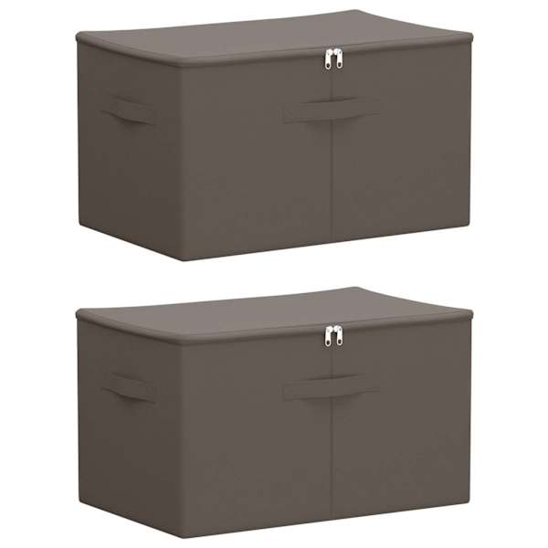 vidaXL Salvestuskarp 2 tk Mittekootud kangas 60 x 43 x 35 cm 90,3 L