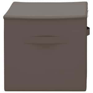Úložná krabice 2 pcs Šedá 60 x 43 x 35 cm netkaný textil - obrázek 5