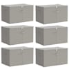 vidaXL Salvestuskarp 6 tk Mittekootud kangas 60 x 43 x 35 cm 90,3 L