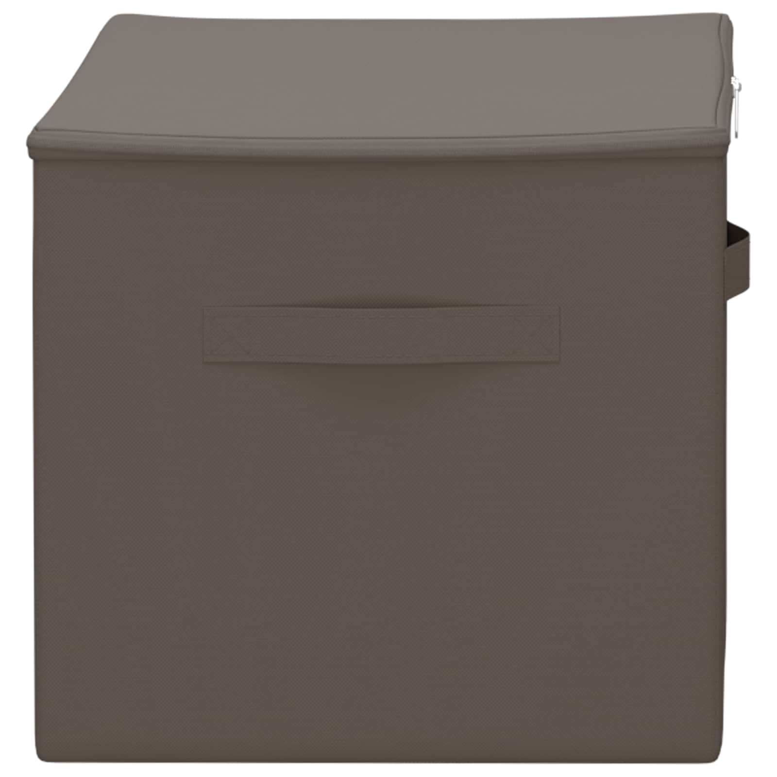 Opbergbox 24 pcs Grijs 60 x 43 x 35 cm Nonwoven stof image 5