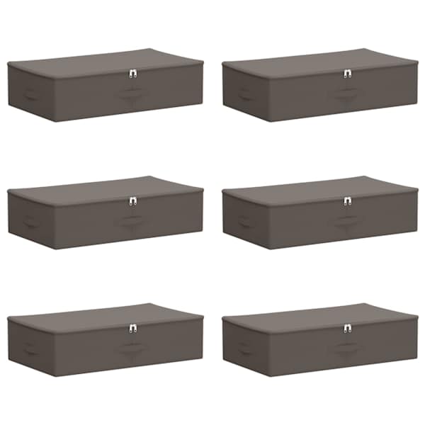 vidaXL Salvestuskarp 6 tk Mittekootud kangas 70 x 40 x 18 cm 50,4 L