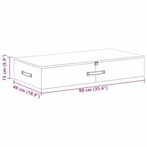 Úložná krabice 2 pcs Šedá 90 x 48 x 15 cm netkaný textil - obrázek 11