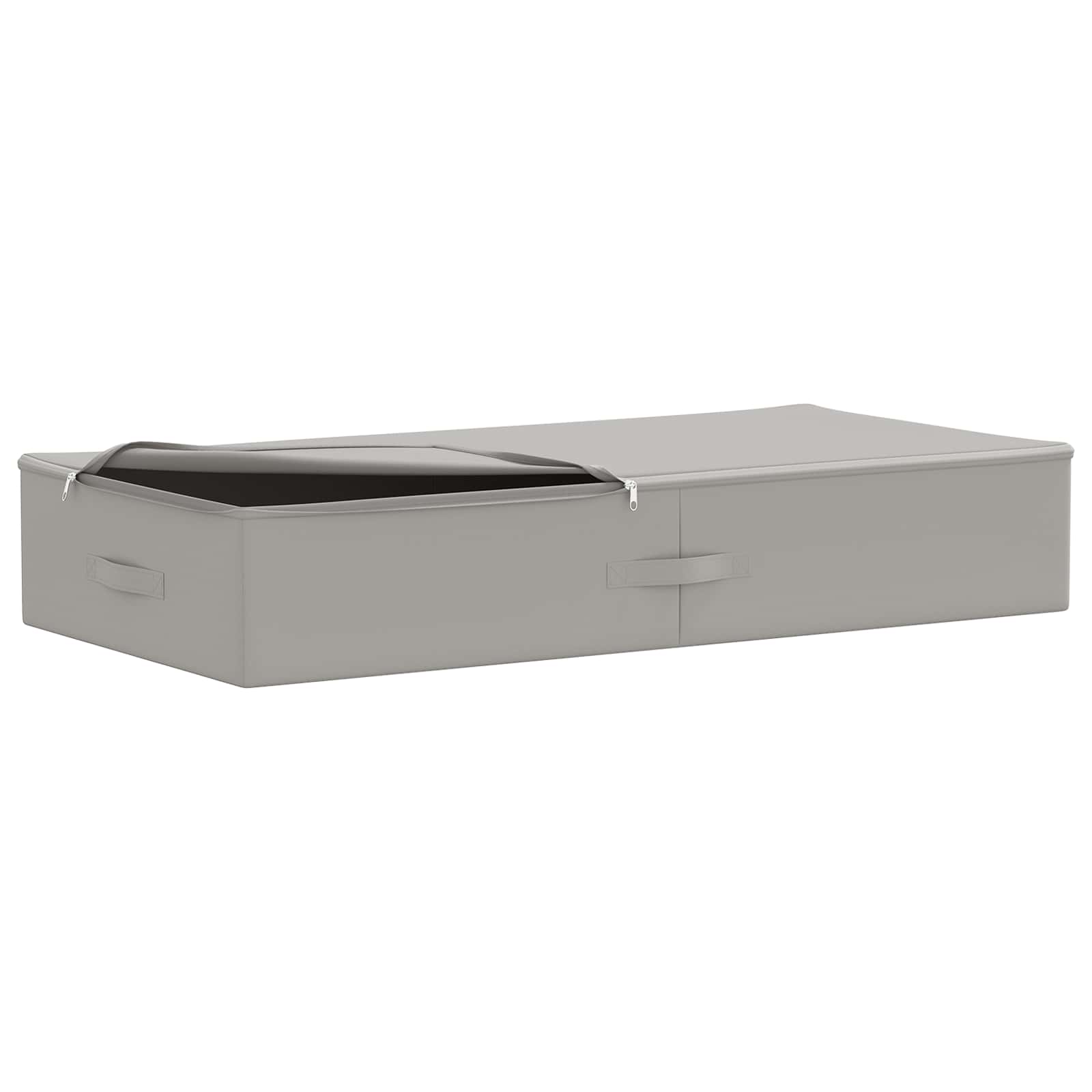 vidaXL Opbergbox 2 st Nonwoven stof 100 x 50 x 18 cm 90 l Grijs, foto 2