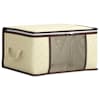 vidaXL Hoiukast l&auml;bipaistva k&uuml;ljeklaasiga Kreemjas 43 x 34 x 23 cm