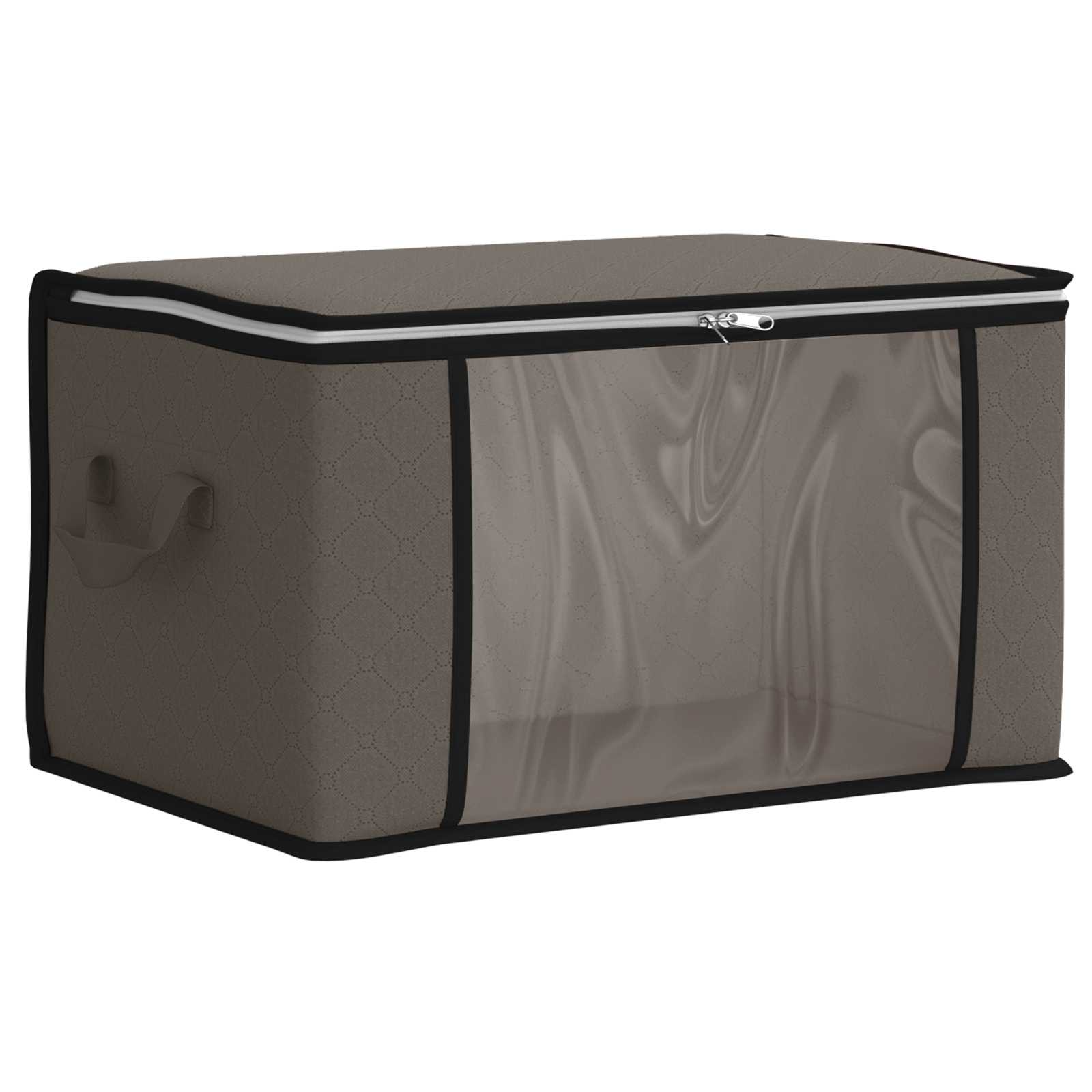 Opbergdoos met Transparante Zijraam Grijs 55 x 35 x 32 cm image 2