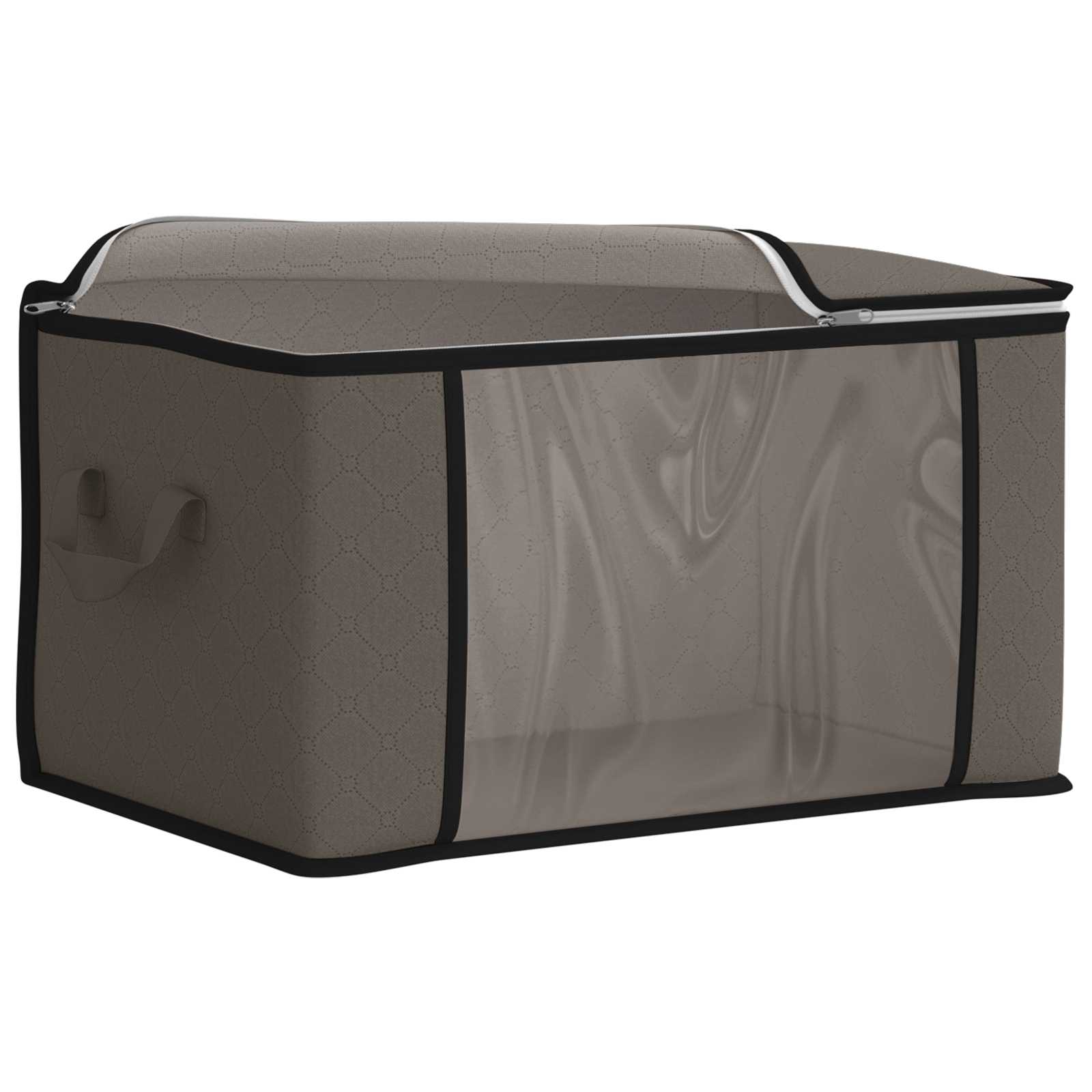 Opbergdoos met Transparante Zijraam 6 pcs Grijs 60 x 43 x 35 cm image 4