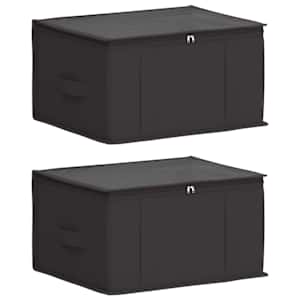 Úložná krabice s průhledným horním oknem 2 pcs Antracitová - obrázek 2