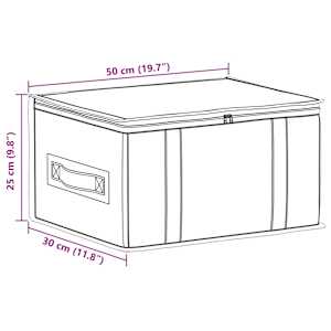 Úložná krabice s průhledným horním oknem 2 pcs Krémová - obrázek 12