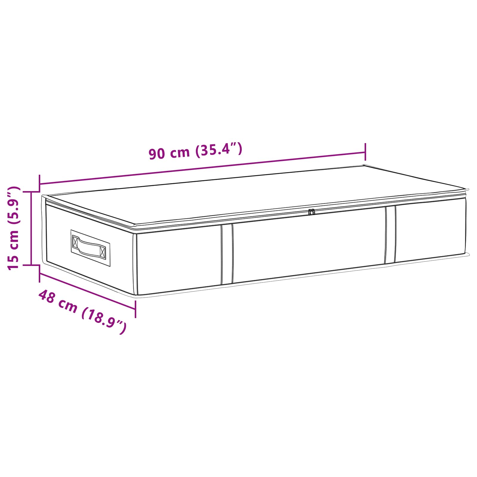Opbergdoos met transparant bovenraam 6 pcs Crèmekleurig image 12