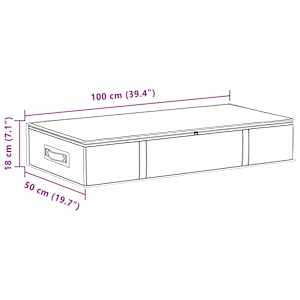 Úložná krabice s průhledným horním oknem 2 pcs Krémová - obrázek 12