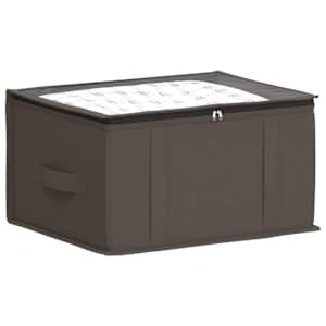 Úložná krabice s průhledným horním oknem 2 pcs Šedá - obrázek 3