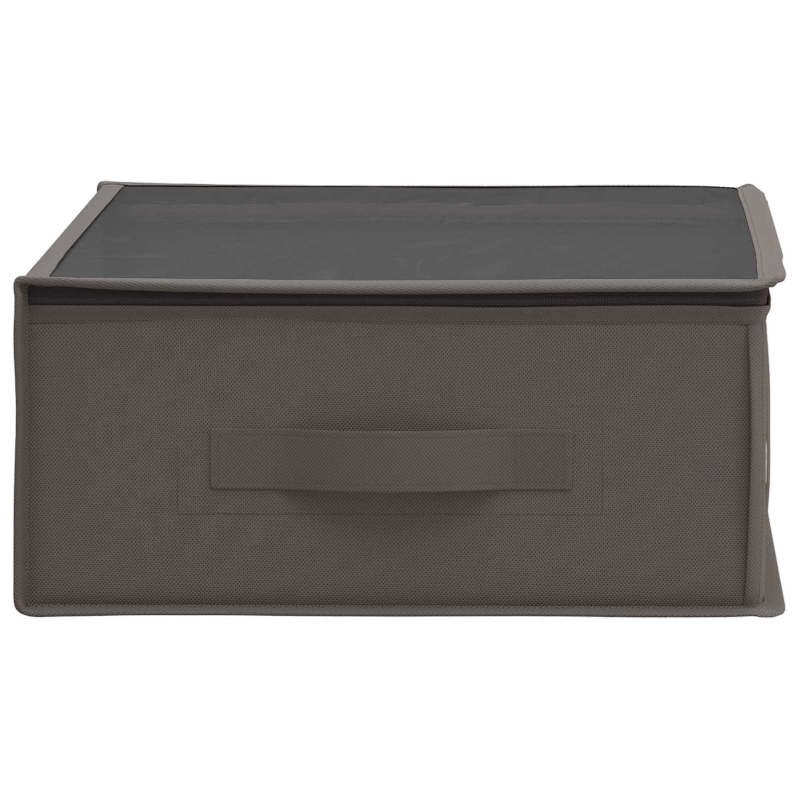 Opbergdoos met transparant bovenraam Grijs 70 x 40 x 18 cm image 6