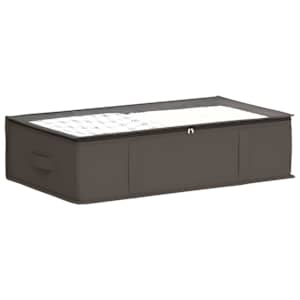 Úložná krabice s průhledným horním oknem 2 pcs Šedá - obrázek 3