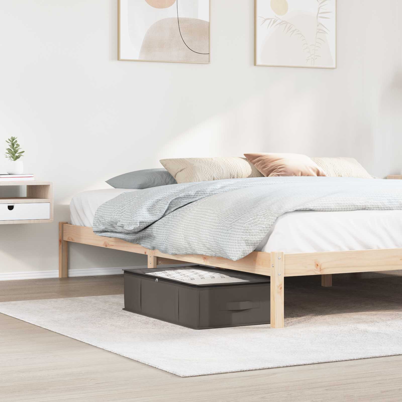 vidaXL Cutie de depozitare cu fereastră superioară transparentă 6 pcs