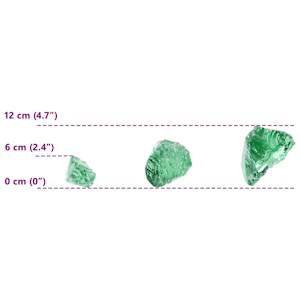 Zahradní kameny Světlá zelená 12 cm Sklo - obrázek 12