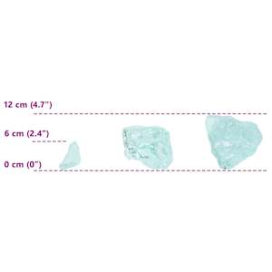 Zahradní kameny Tyrkysová 12 cm Sklo - obrázek 12