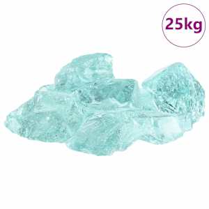 Zahradní kameny Tyrkysová 12 cm Sklo - obrázek 4